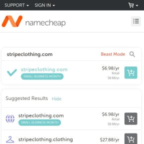 Buy the domain name.