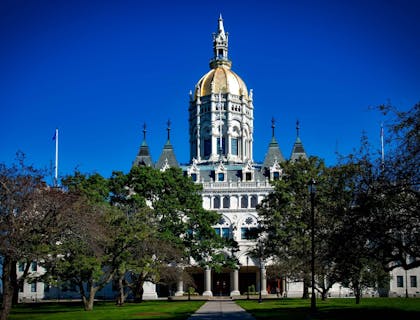 Edificio del Capitolio estatal en Hartford, Connecticut.