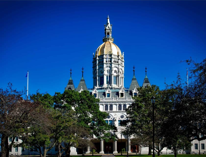 Edificio del Capitolio estatal en Hartford, Connecticut.