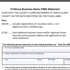 File the FBN statement.