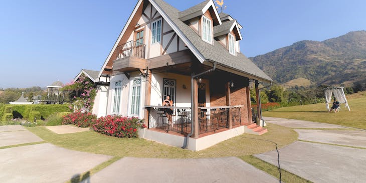 Owners of a house sitting business minding a house.