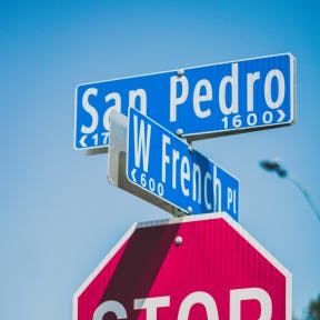 Consider your street name if you’ve got a location.