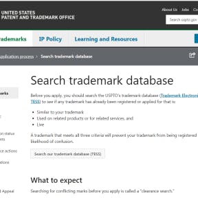 Check the United States Patent and Trademark Office's database.