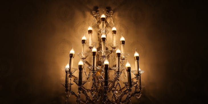 Chandelier lighting fixture.