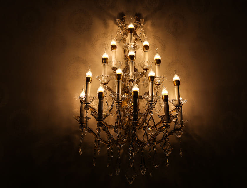 Chandelier lighting fixture.