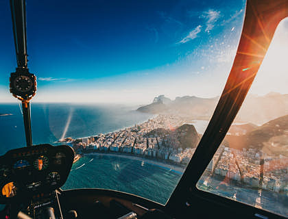 An aerial tour of Rio de Janeiro, Brazil.