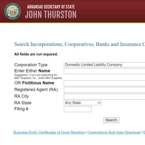 Cómo hacer una búsqueda de empresas en Arkansas: