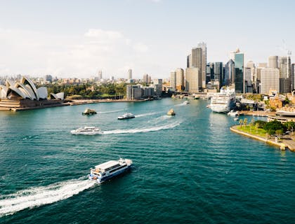 Puerto de Sydney en Australia en negocio australiano.