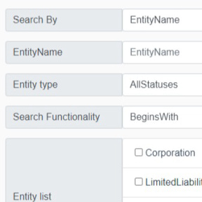Busca el nombre que elegiste para tu empresa.