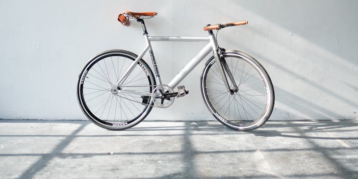 White road bicycle.
