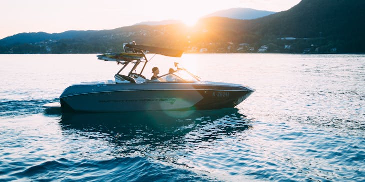 People on a boat in the ocean