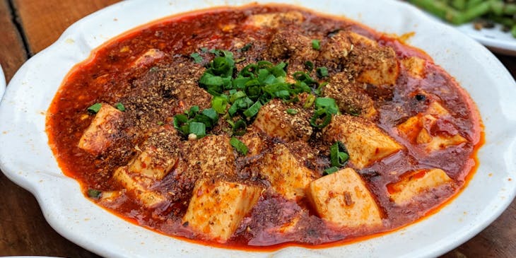 Curry in a bowl at a Burmese restaurant.