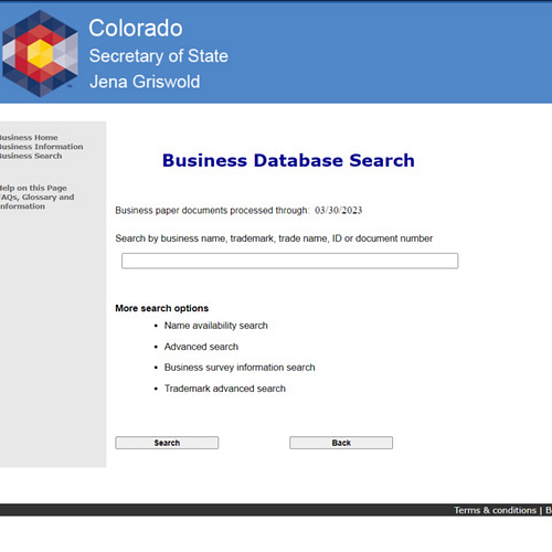 Cómo hacer una búsqueda de empresas en Colorado:
