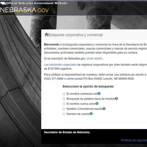 Cómo hacer una búsqueda de empresas en Nebraska: