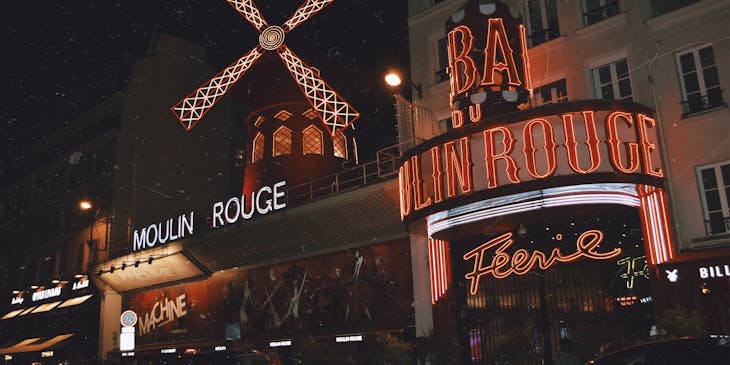 Moulin Rouge cabaret club.