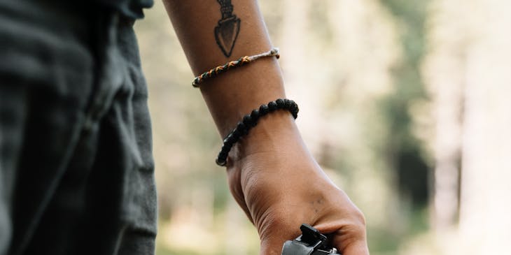 Man holding a camera.