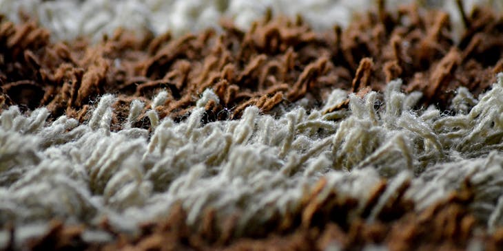 Close up shot of clean carpet.