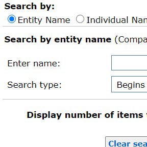 Choose the "Entity Name" tab.