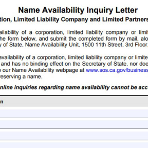 Choose your business name.