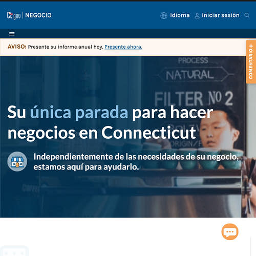 Haga una búsqueda de negocios en Connecticut: