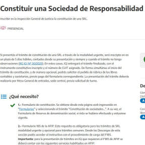 Crea una SRL.