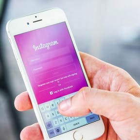 Crea cuentas en redes sociales.