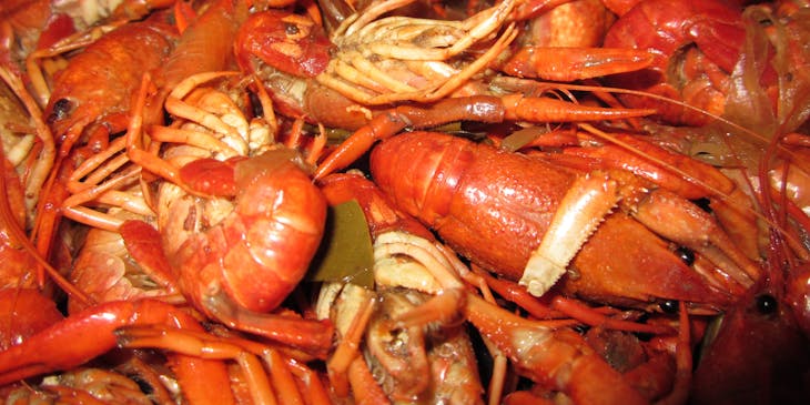 Creole crawfish dish at a Creole restaurant business.