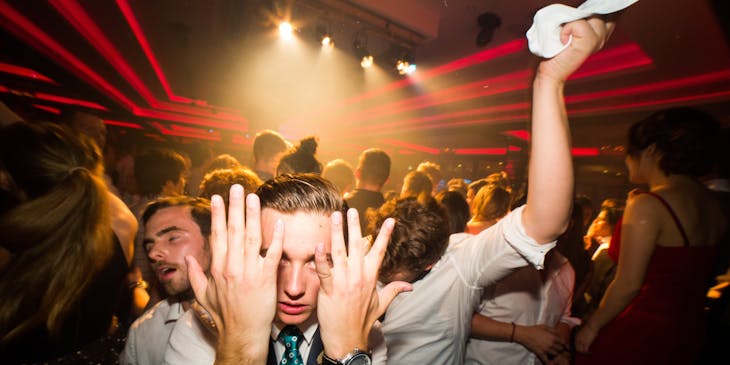 People in a dance club.