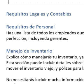 Describe tu plan de manejo y estructura de propiedad.