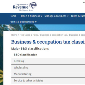 Determina tu tasa impositiva de B&O.