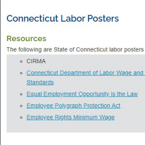 Display state-mandated posters in the workplace.