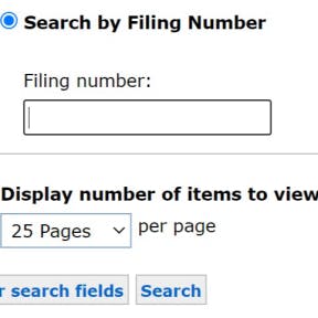 Enter your search criteria.