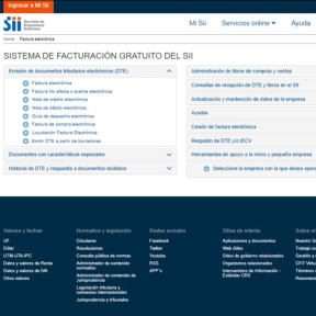 Facturación electrónica.