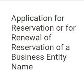 File a name reservation.