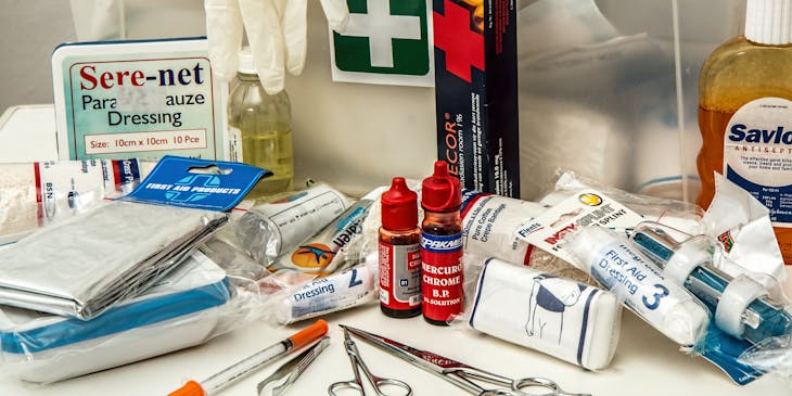 First aid products.