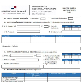 Genera tu Registro Único de Contribuyente (RUC).