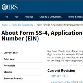 Get an employer identification number.