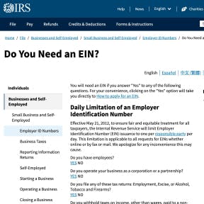 Get an Employer Identification Number.