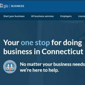 Go to the Connecticut Business One Stop website.
