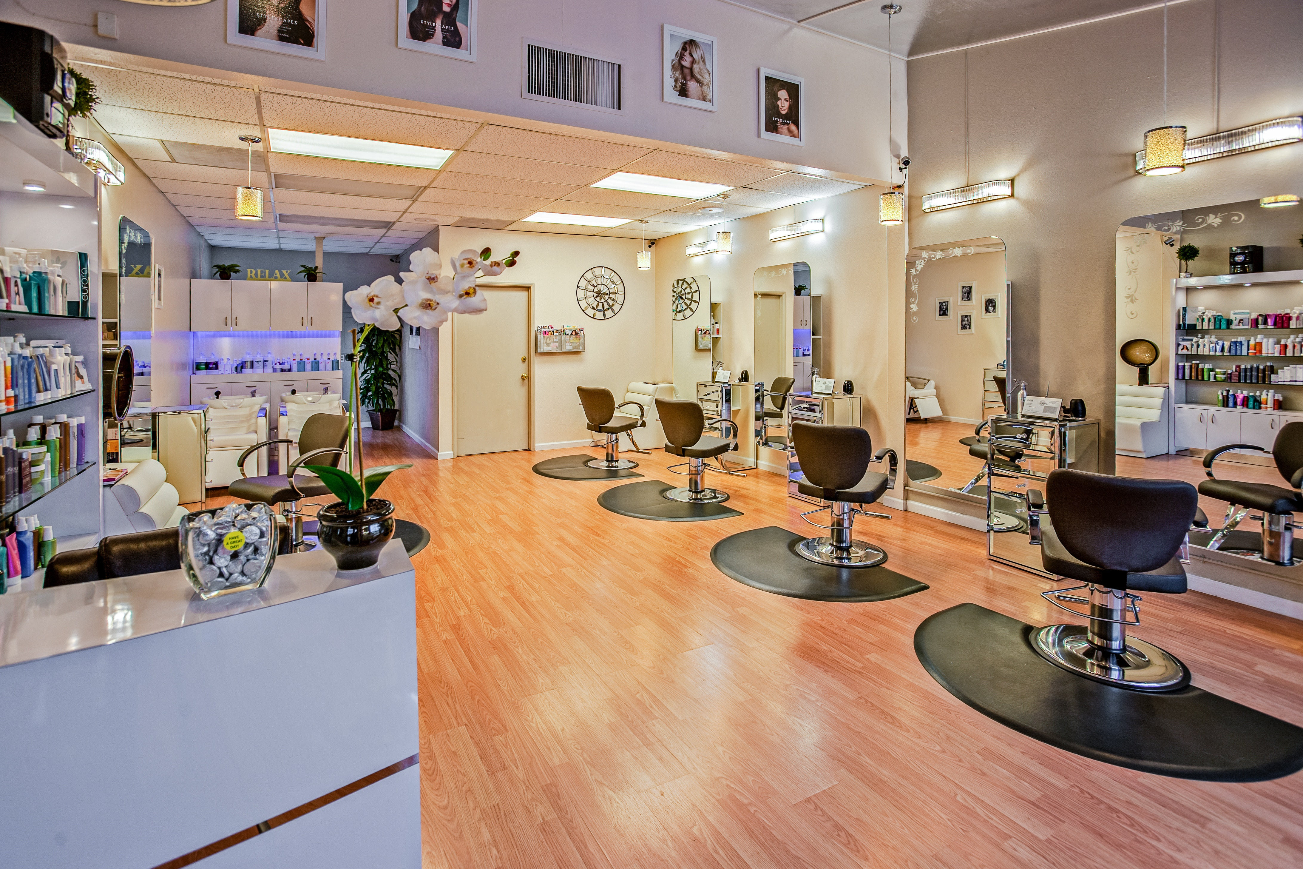 Noms de salon de coiffure + logo gratuit