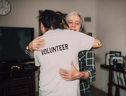 Un senzatetto che ha trovato una casa.