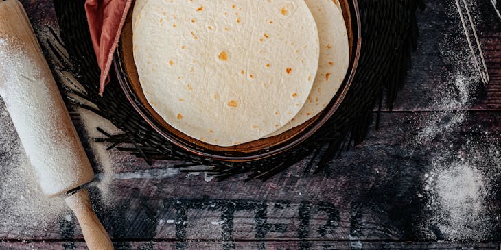 Tortilla at a Honduran restaurant.