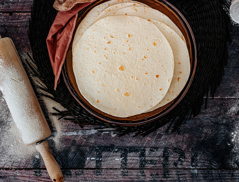 Tortilha em um restaurante hondurenho.