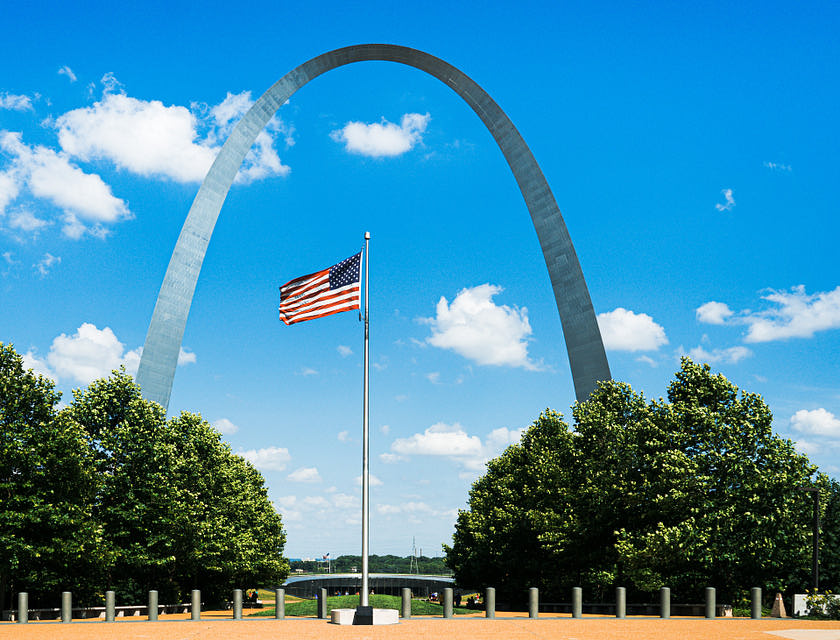 El Arco Gateway en San Luis Missouri.