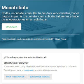 Inscríbete en el monotributo.
