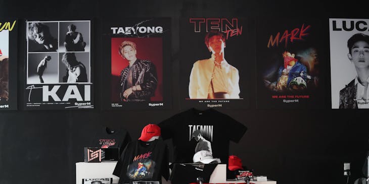 A business selling K-pop merchandise.