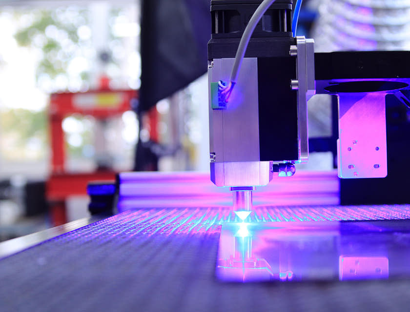 Máquina de corte a laser.