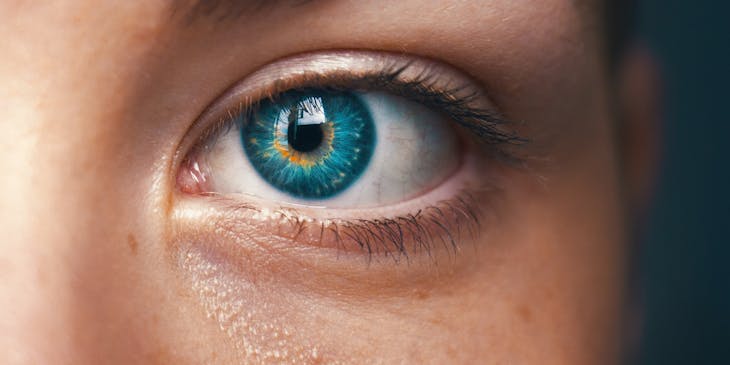 Person able to see after laser eye surgery or lasik.