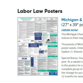 Display mandatory posters in your place of business.
