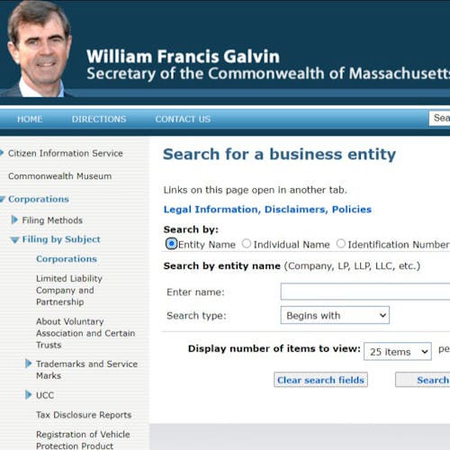 How to Do a Massachusetts Business Search: